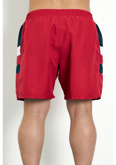Enrico Ferry Erkek Kırmızı Cepli Büyük Beden Deniz Şortu Edy2517b Kırmızı
