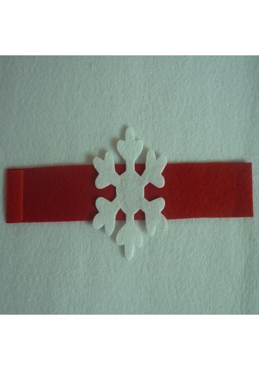 Suntek Magideal 4 Adet Doku Halkası Kar Tanesi Peçete Toka Ev Otel