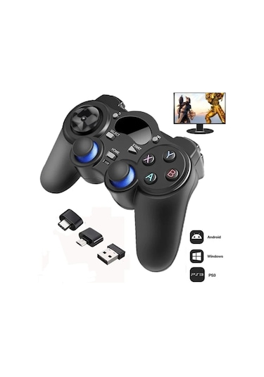 2.4g Wireless Gamepad Kablosuz Oyun Kolu Pc Ps3 Tv Box Android