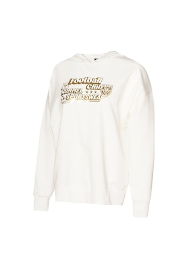 Hummel Albına Oversıze Hoodıe Kadın Hoodıe Beyaz Beyaz