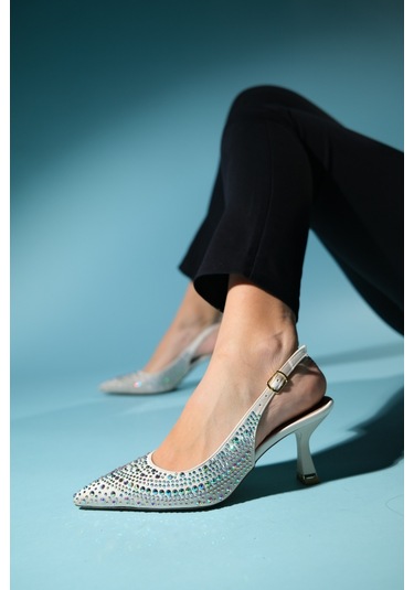 Luvishoes Juan Bej Saten Kadın Abiye Ayakkabı