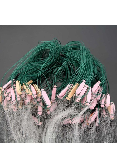 Reedark 3 Katlı Fiber Balık Ağını - 5 Parmak, 10cm Ağız Açığı, 25x1.3m Boyutlu Balıkçılık Gereci