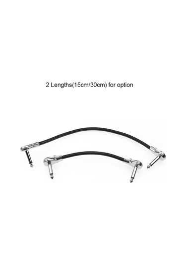 Suofeng 6.35mm Çift Eğimli Gitar Bağlantı Kablosu - 30cm, Dayanıklı Ve Sessiz Performans