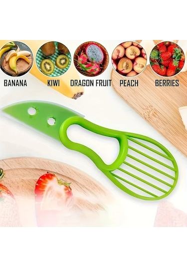 Chenkestoreone Yeşil Avakado Dilimleyici 3ü 1 Arada Ev Ve Dış Mekan Kullanımı İçin Pratik Yeşil 2