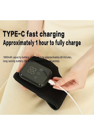 Motion003 Usb Şarj Edilebilir Ayak Masaj Aleti Siyah 2 Kullanımı Kolay Ev Ve Tatil Hediyesi Altın