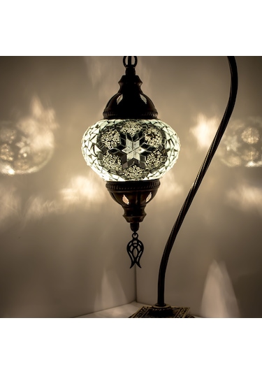Dekoratif MOZAİK ABAJUR DEKORATİF FENER OTANTİK OSMANLI LAMBASI