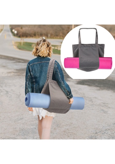 Honmex Gri Kumaş Yoga Mat Çantası - Taşıma Ve Saklama Fonksiyonu - 47x35x10.5 Cm Boyutunda