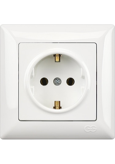 Günsan  Visage Beyaz Topraklı Priz