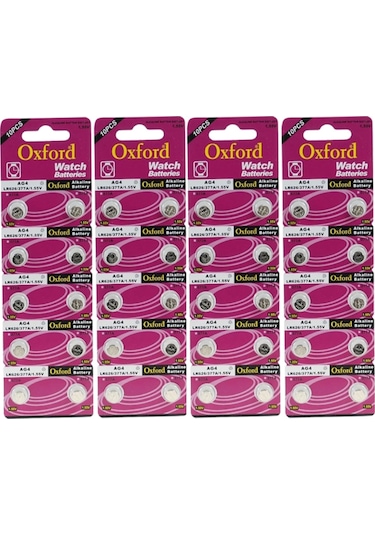 Oxford AG4 LR626 377A Kartela Düğme Pil 10 x 4'lü