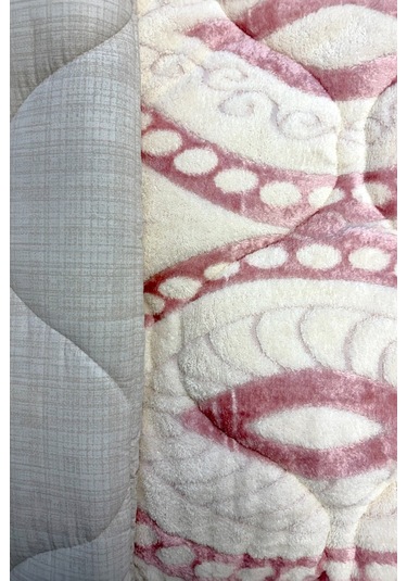 Alla Turca Desenli Jakarlı Wellsoft Uyku Seti-özel Çanta Hediyeli-düz Çarşaflı 2 Yastık Kılıflı, Pembe/krem Krem - Pembe