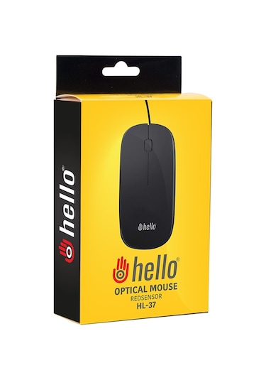 Hello HL-37 Slim Kasa 1000 Dpı Optik Kablolu Mouse