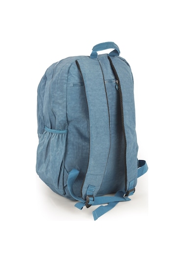 571 Krinkıl / Klinkır Su Geçirmez Hafif Çok Gözlü Spor, Seyahat, Okul, Laptop Sırt Çantası Mavi 1d Mavi