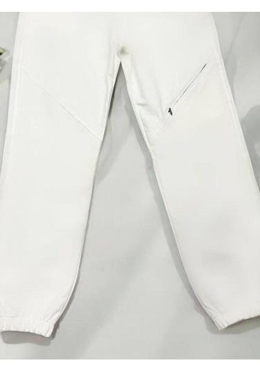 Erkek Çocuk Pamuklu Beli Lastikli Eşofman Alt-15127 Ekru