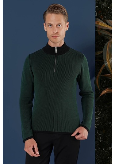 Tr 859 Slim Fit Nefti Klasik Triko Nefti