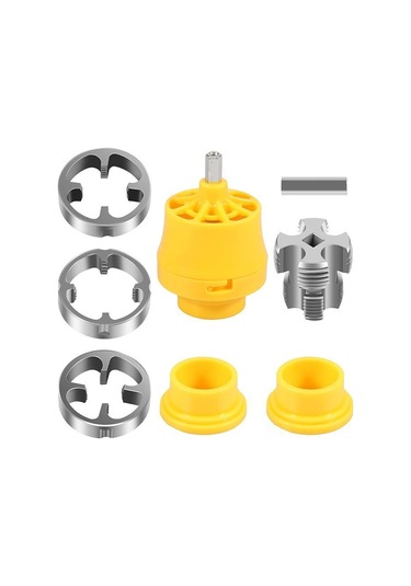 Wezone Pvc Boru Rosçatma Seti, Elektrikli İç Dış Ros Açıcı, 1/2"-3/4"-1" Çaplı, Ppr/ppe Boruları İçin, Metal Araç Takımı