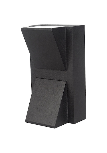 Rodos İç ve Dış Mekan Modern Dekoratif Led Aplik 7 Watt Gün Işığı Siyah