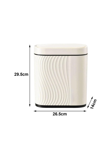 Suntek Magideal Ev Ofis Tuvalet Için Akıllı Çöp Kutusu Bej