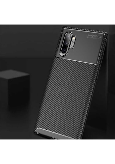 Samsung Galaxy Uyumlu Note 10 Plus Karbon Görünüm Negro Silikon Kilif 545333738