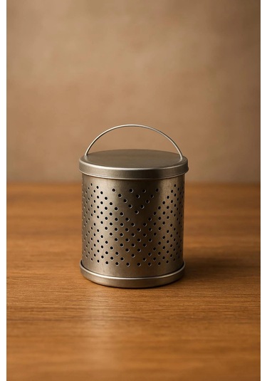 Paslanmaz Çelik Kapaklı Çay Süzgeci 8 Cm Çok Renkli