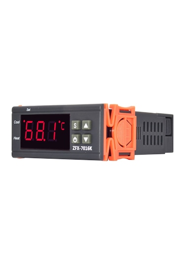 Zfx-7016k 10a Dijital Sıcaklık Kontrol Cihazı Akıllı Yüksek Doğruluk Sıcaklık Kontrol Termostatı Dondurucu Buzdolabı Kuluçka 24v