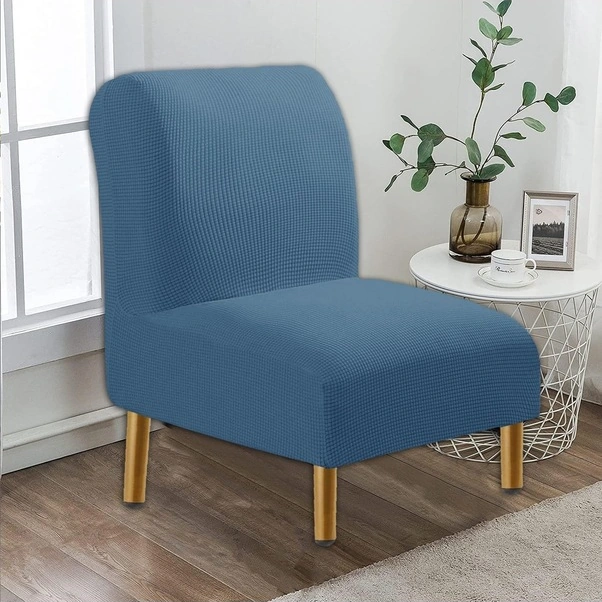 Fortunelane Esnek Koltuk Kılıfı - Mavi, Yıkanabilir Tekli Salon Kılıfı, Modern Koruyucu