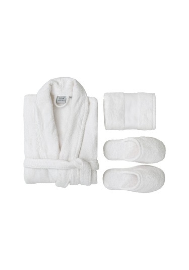 Yataş Essentials 3'lü Banyo Seti Terlik 42-44 - Ekru