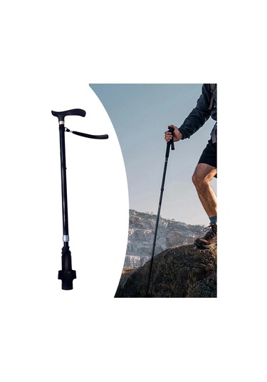 Dolıty Trekking Direkleri Dış Mekan Tırmanışı Siyah Siyah