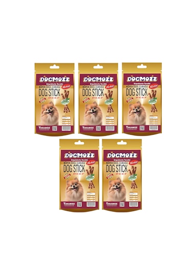 Dogmozz Stick Biftekli Köpekler İçin Ödül Çubuğu 5 x 10'lu