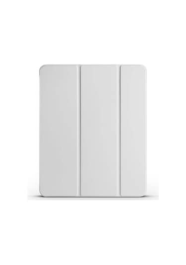 Kilifone - İpad Air 11 2025 M3 Uyumlu - Tablet Kılıfı Smart Cover Kalem Bölmeli Standlı 1-1 Kılıf - Gri - T36467 Kılıf