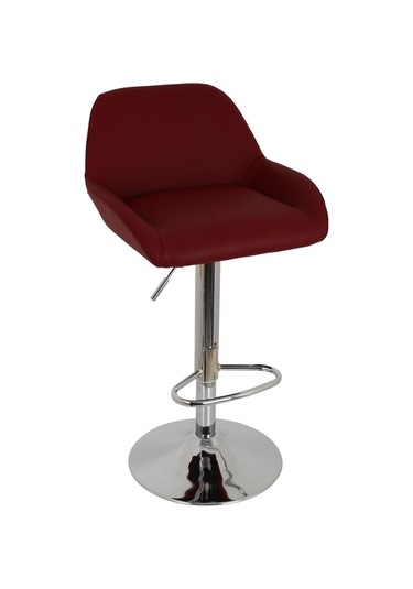 Bürocci Texas Bar Taburesi - Kahverengi Deri - 9506S0121 Çok Renkli