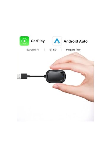 Torima X8 Mini Kablosuz Carplay Usb Ve Type-c Uyumlu Araç Multimedya Dönüştürücü Adaptörü