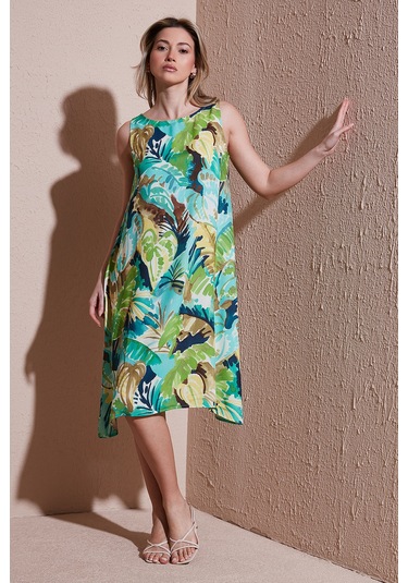 Fashion Friends Bayan Elbise 25y0630k1 Mavi Mavi Fashion Friends Bayan Elbise 25y0630k1 Mavi Mavi