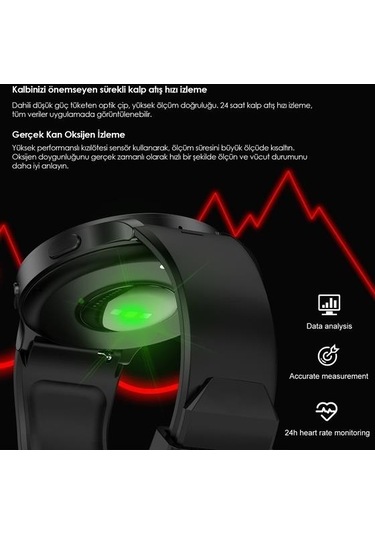 Buff Bw11 Akıllı Saat 1.43" Ip68 Metal Black ( Distribütör Garantili )