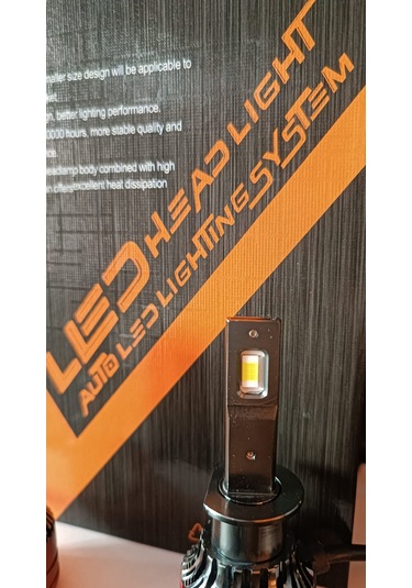 H1 Kısa Far Led 12000 Lumen Csp Şimşek Etkli Led Xenon