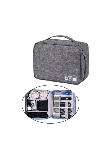 Suntek Seyahat Elektronik Kordon Düzenleyici Kılıf Gadget Gri Gri Diğer