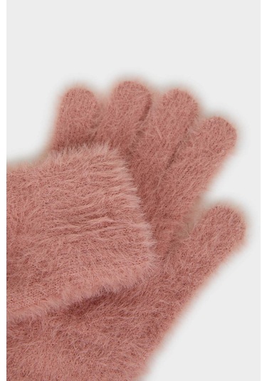 Defacto Kız Çocuk Triko Eldiven A6604a825wnpn1 Pembe