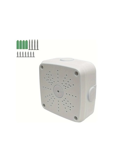 Topshop1 130x130x50mm Evrensel Su Geçirmez Cctv Kamera Montaj Kutusu Abs Duvara Monte