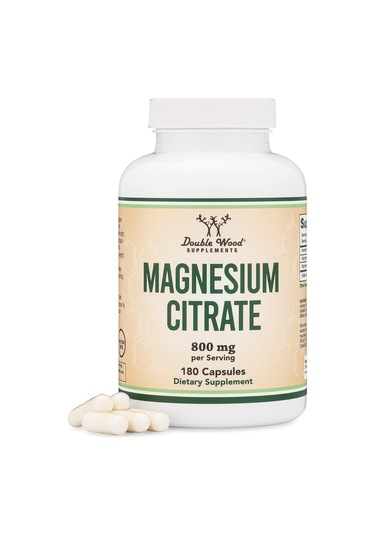Double Wood Magnesium Citrate Capsules 800mg 180 Capsules Ci...