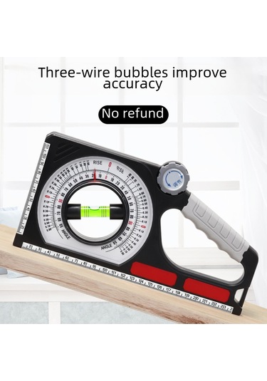 Hangfox Cassilo Profesyonel Manyetik Eğim Ölçer, İnşaat Ve Mühendislik İçin Kesin Açı Ve Eğim Ölçimi, Siyah Dayanıklı Ve Kullanımı Kolay