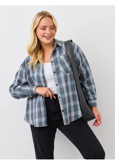 Namalı'd Kadın Ekoseli Gömlek 316130029