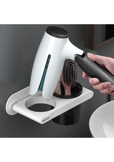 Mengni-menen Saç Kurutma Makinesi Tutucu Duvara Monte Saç Beyaz Diğer