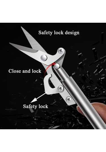 Bahçecilik Sivri Meyve Toplama Makasları Black