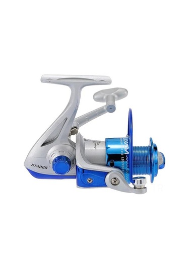 Jeehugo St4000 Mavi Balık Makinesi - 8 Rulmanlı, 5.1:1 Dişli Oranı, Katlanabilir Ve Değiştirilebilir Kolu, İki Yönlü Kullanıma Uygun