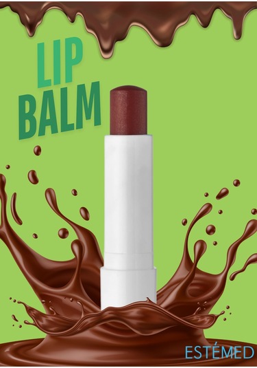 Estemed Dubai Çikolatası Aromalı Lip Balm 2'li Paket 4,75gx2