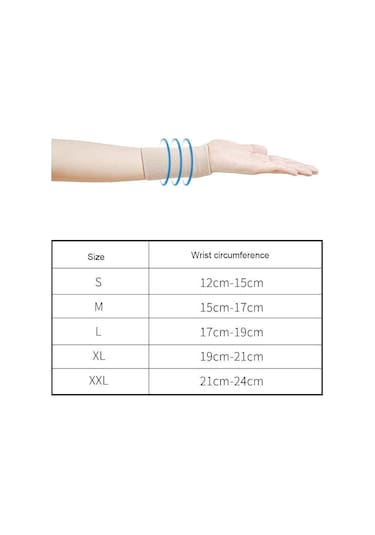 Xxl-1pc Spor Ter Bandı Bileklik Bilek Koruyucu Spor Salonu Koşu Spor Güvenlik Bilek Desteği Sarıcı Bandaj-bbx43-skin Çok Renkli
