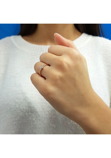 Lova Pırlanta Taşlı Babil Yıldızı Yüzük - 1010245