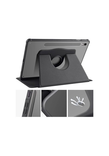 Galaxy Uyumlu Tab S9   Kılıf Termik Kalem Bölmeli Dönebilen Standlı Kılıf