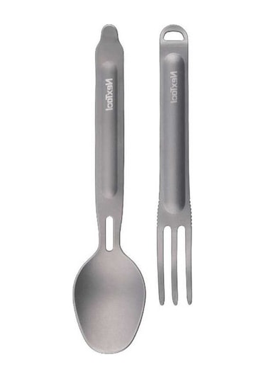 Prestigegoods Nextool Titanyum Çorba Kaşığı Kamp Gereçleri Seti - Açık Piknik Yürüyüşü İçin Çatal Bıçak Takımı - Bpa İçermeyen, Fda Sertifikalı Altın