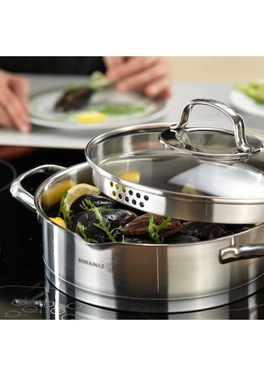 Korkmaz Steama A1702 Çelik Çeyiz Seti 15 Parça