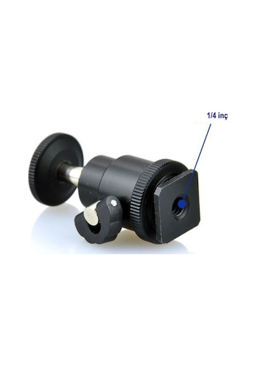 Ayex Tripod Monopod ve Hot Shoe İçin Mini Kafa Mini Ball Head